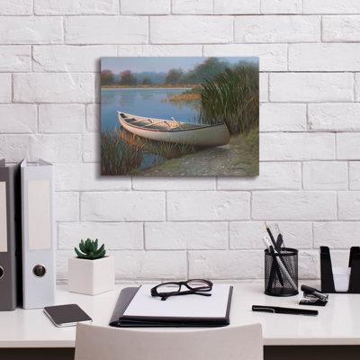 «Breakwater Bay» «Boat 2» par Zhenhuan Lu, art mural sur toile