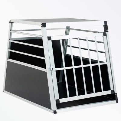 Cage pour chien avec cadre en aluminium et une porte verrouillable