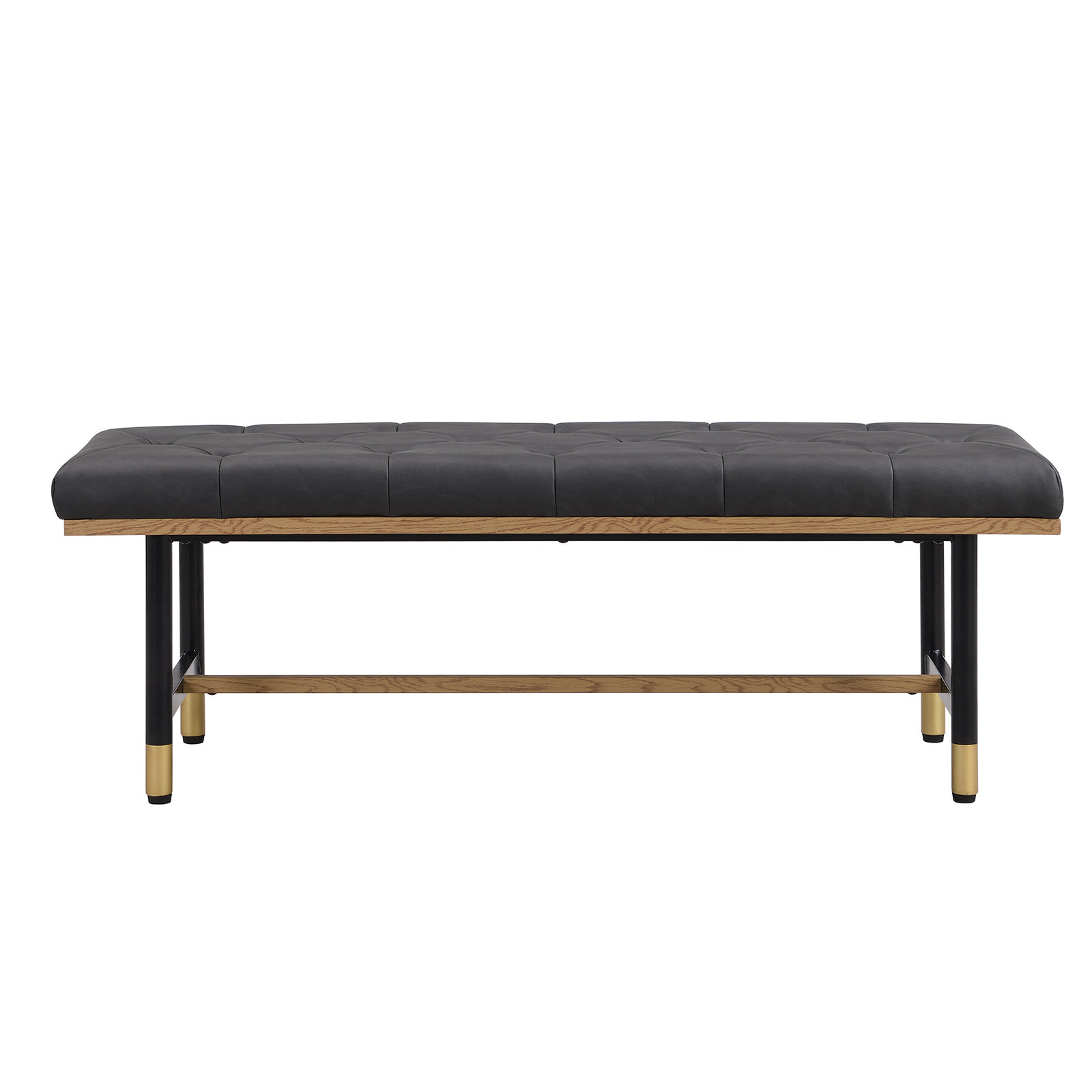 Ebern Designs Makayla Faux Leather Upholstered Bench | Wayfair