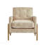 Fauteuil d'appoint capitonné - Sable-130126169