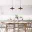 2 - Light Brushed Copper Umbrella Pendant