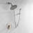 SUMERAIN Brushed Nickel Pet Handheld Shower Sprayer, Flow Regulating Dog Shower Attachment with Solid Brass Diverter, 8 Feet Extra Long Hose-119250023