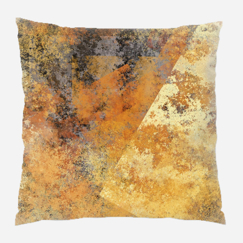 Reversible Throw Pillow, Microsuede, Indoor