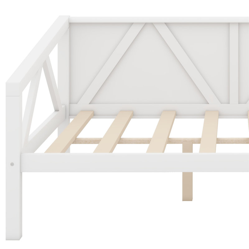 Daybed With Wood Slat Support, White