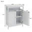 Armoire de rangement pour salle de bain avec portes à double volet