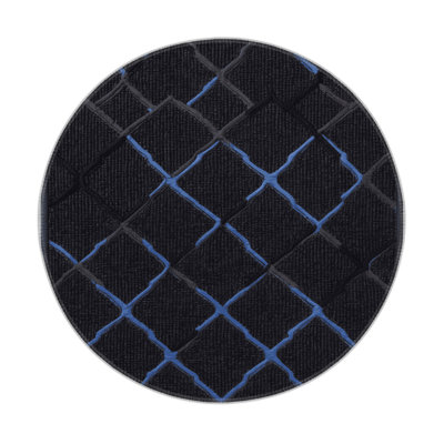 Tapis gris intérieur et extérieur Trellis