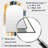 Modern Blue And Gold Abstract II - Abstract Irregular Shape Unique Mirror, Blue Asymmetrical Large Wall Mirror, Printed Metal Art-2095333398