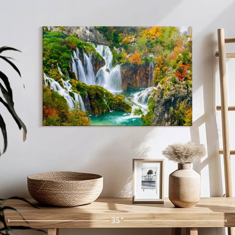 Automne cascades de Plitvice, H 16 po x l 24 po