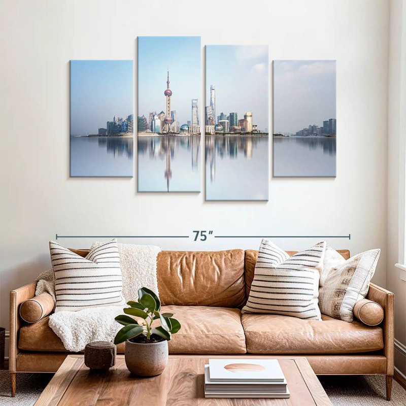 Nicci Shanghai City Skyline, 42" H x 68" W