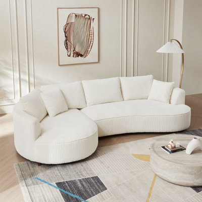 Canapé modulaire en velours côtelé Julio