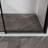 60 In. W X 72 In. H Single Sliding Frameless Shower Door In Matte Black Finish
