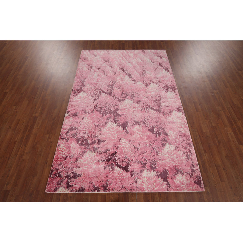 Shuma One-of-a-Kind 8' 11'' X 5' 11'' Cotton Area Rug in Pink