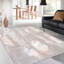 Hand Knotted Wool Abstract Area Rug in Ivory