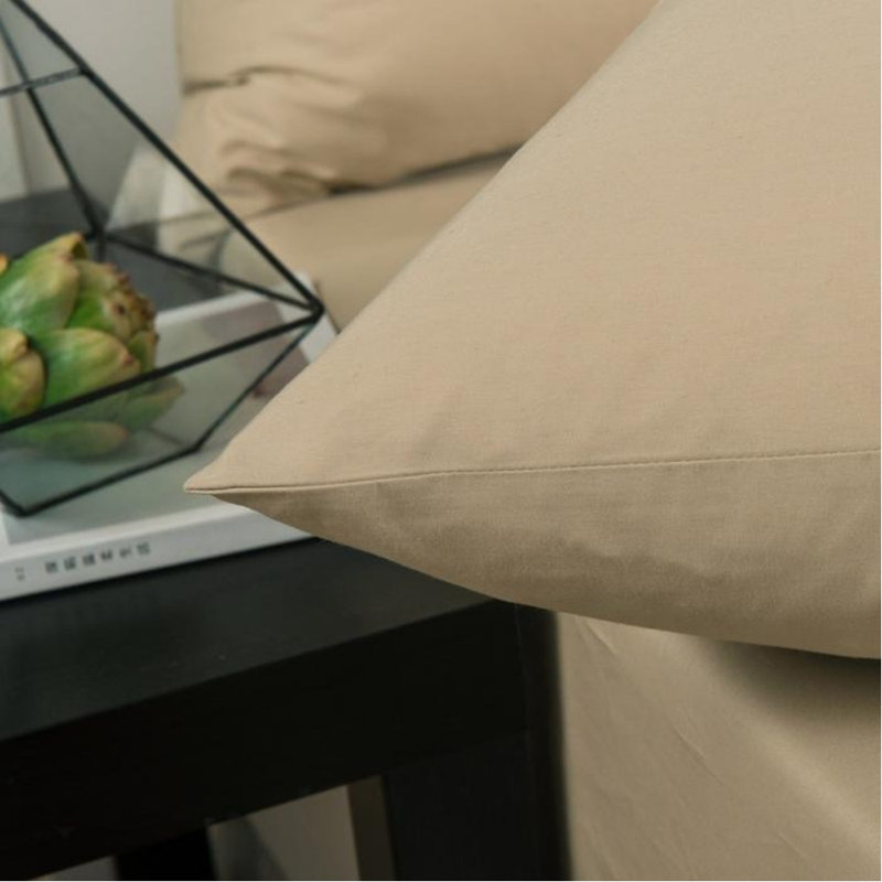 Jersey Knit Fitted Sheet, Full Fitted Sheet with 2 Pillowcases