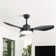 47" 3 ABS Blade Modern Classic Ceiling Fan Light With Three-Tone Lighting, Remote Control Adjustment, And Timing Function