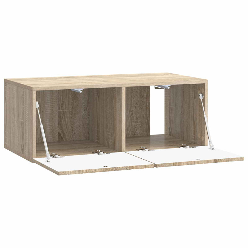 TV Stand, 11.81‘’ H x 23.43‘’ L x 12.2‘’ W, Sonoma Oak