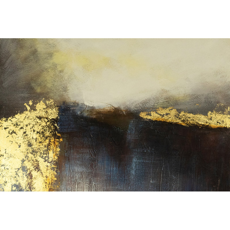 Mountainside by Dawn Hand -Painted Acrylic Painting