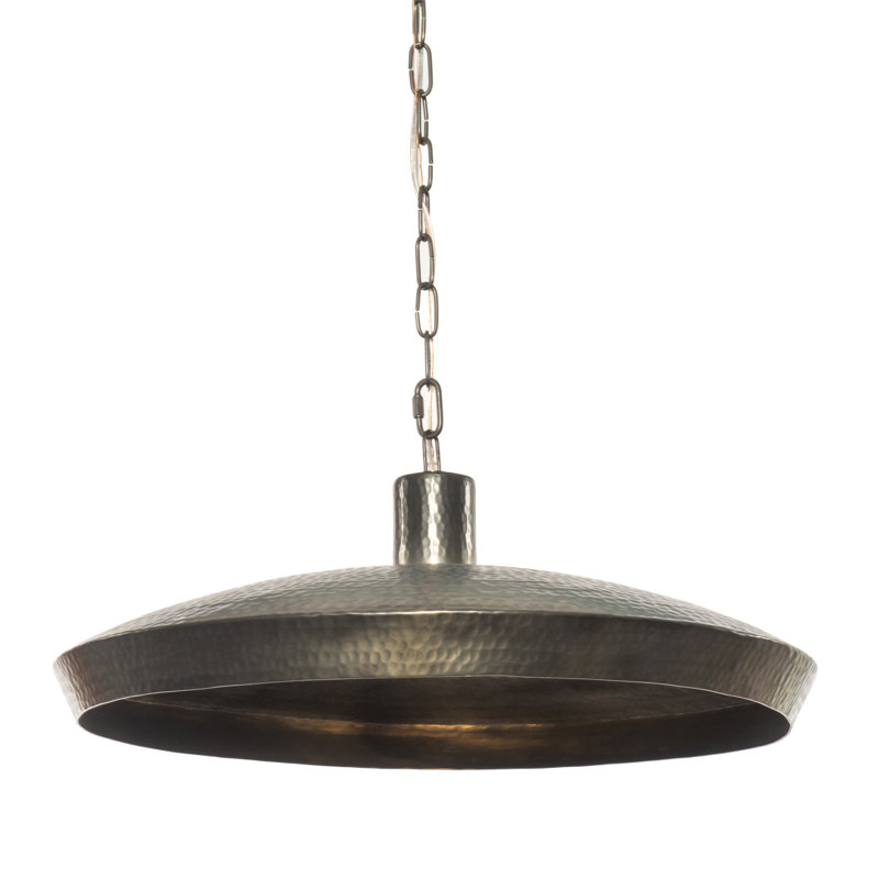 Eldon Pendant-Hammered Antique Brass, Dark Antique Brass