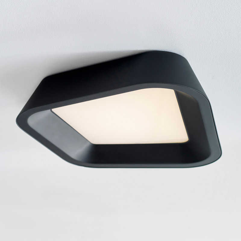 Rhonan 1 - Light LED Flush Mount, Nightshade Black