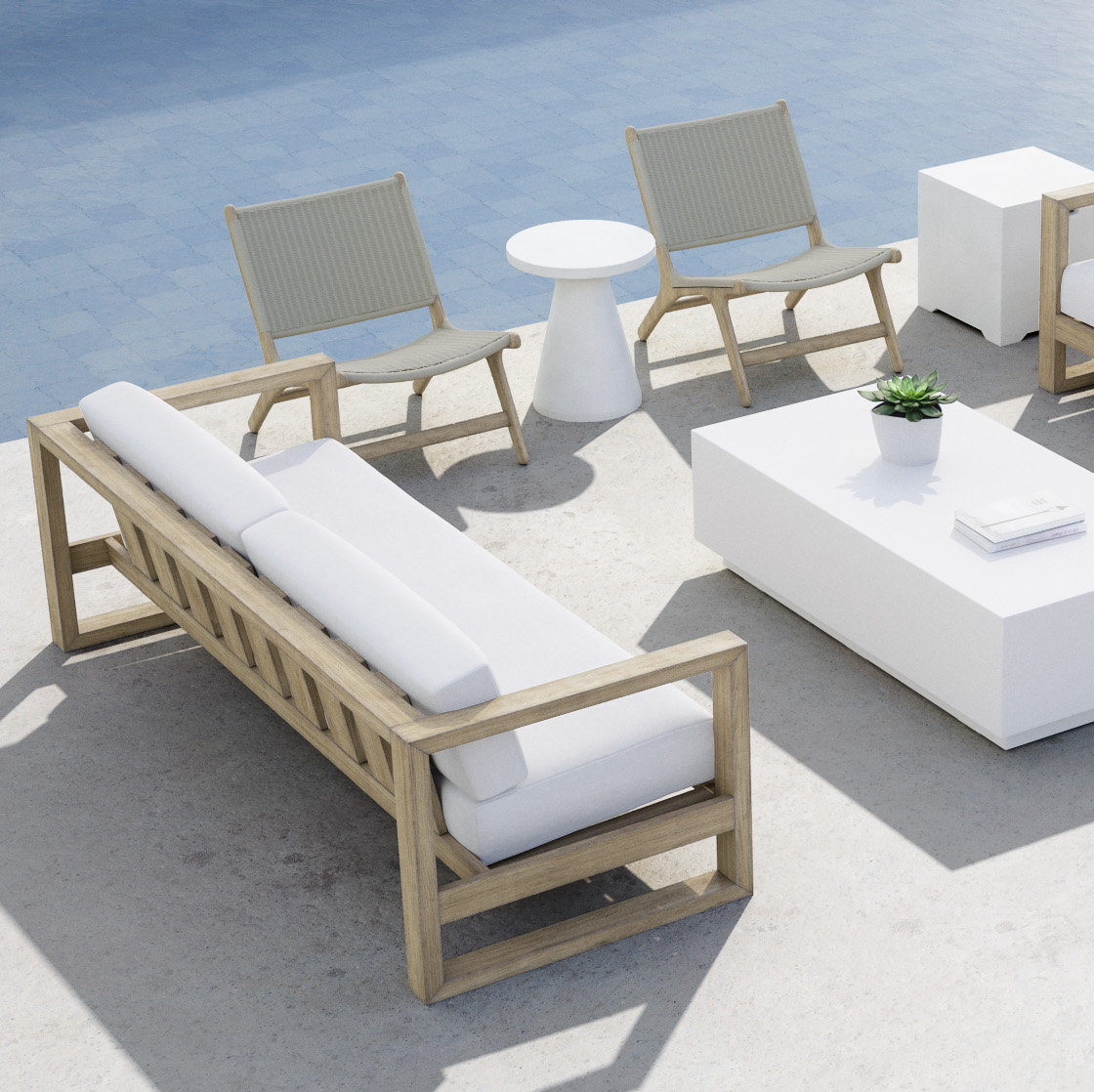 Vienna Teak Patio Lounge Chair