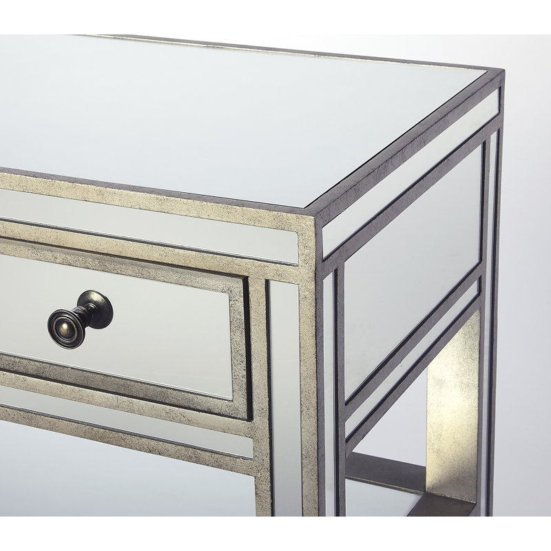 Miranda Mirrored Console Table