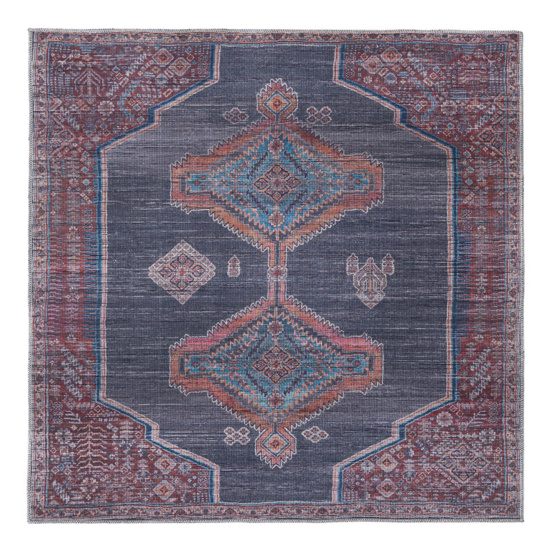 Cairo Geometric Indoor Rug, Square 5'3"