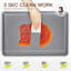 Ensemble de plaques de cuisson en acier 3 pièces naturellement non toxique, plaques à biscuits antiadhésives texturées, moules demi, quart et gelée, plats de cuisson robustes sans PTFE et PFOA-131107427