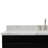 Hamlet 61 " W Freestanding Standard Free Standing 1 Single Vanity Bathroom Vanity With Carrara Marble Top-70315888