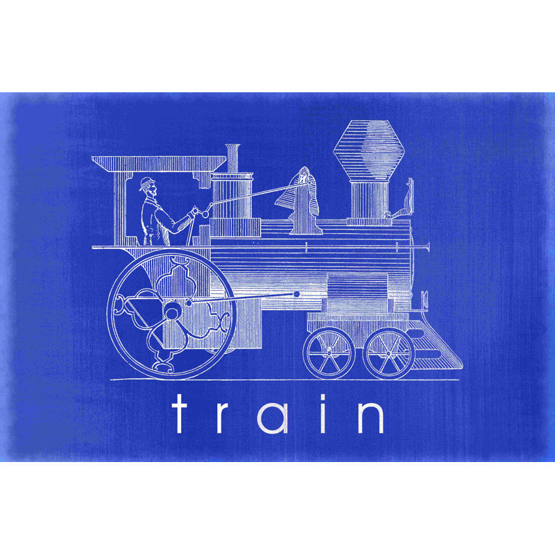 " T Is For Train ", 24" H x 36" W