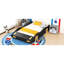Lit de voiture de course en bois avec rangement et plateforme esthétique confortable-290931038
