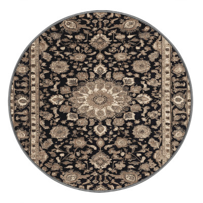 Machine Washable Persian Gray Area Rug