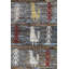 Tapis bleu / brun chocolat / blanc nouvel âge 6 pi 3 po x 9 pi 8 po Chicken Morrocan
