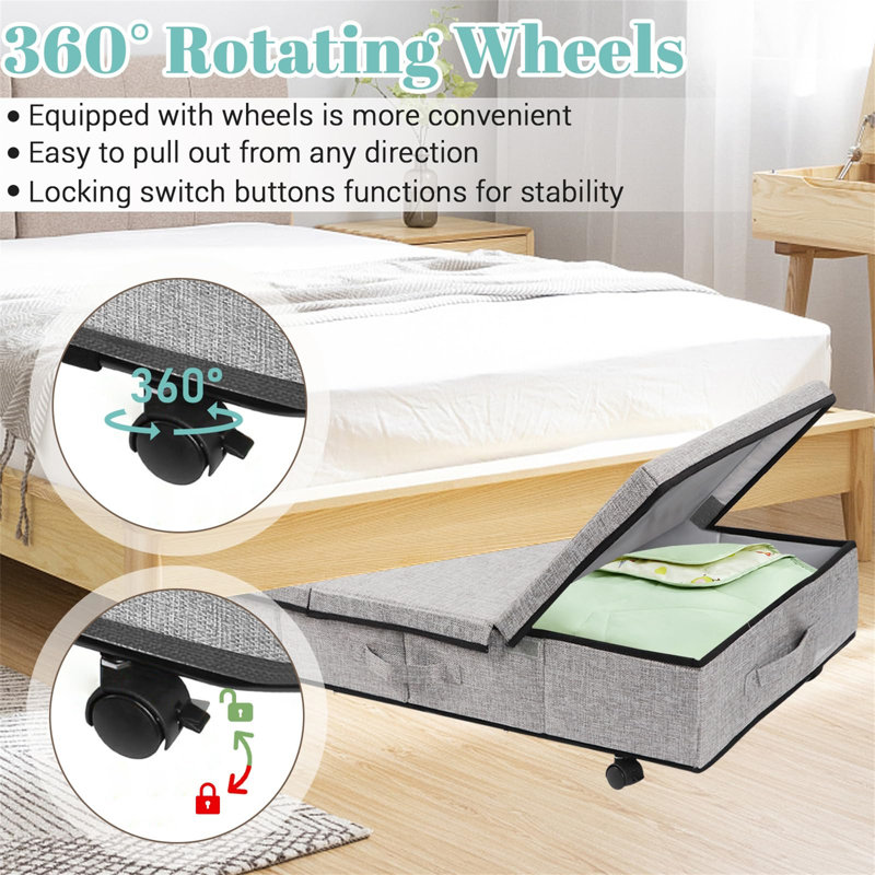 Ebern Designs Fabric Underbed Storage