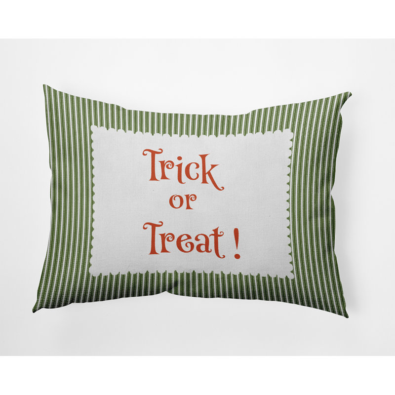 Striped Outdoor Reversible Throw Pillow, Scallion