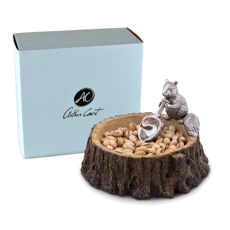 Arthur Court Designs Wood Candy Bowl