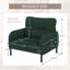 Chaise d'appoint rembourrée en velours côtelé Modern-1376002745