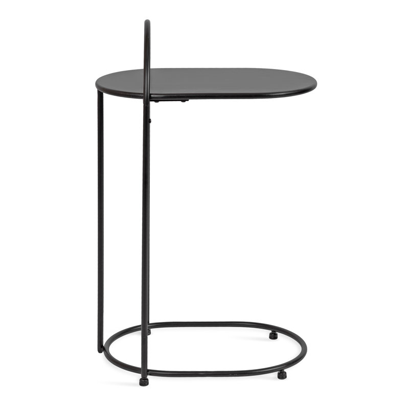 Capsule Wood and Metal C-Table, Black