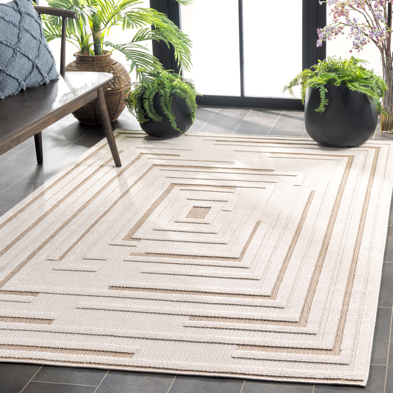 Clemons Performance Geometric Rug, Rectangle 5'3" x 7'6"