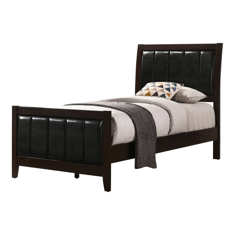 Ensemble de chambre à coucher 3 pièces avec commode Horne Cappuccino, Simple