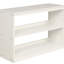 Lit mezzanine bas simple avec armoire et bureau mobile - blanc, structure d'étude et stable-96125176