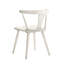 Chaise de salle à manger rustique en bois massif 2 pièces avec attrait rétro, revêtement blanc, idéale pour les espaces-2083608746