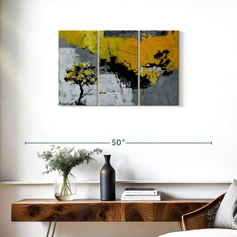 Abstrait arbre Elysian Avery, H 20 po x l 33 po