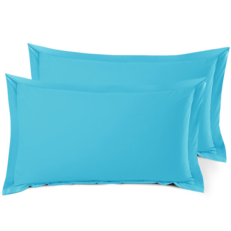 Taie décorative 100% polyester , Bleu de plage, 20 po x 26 po