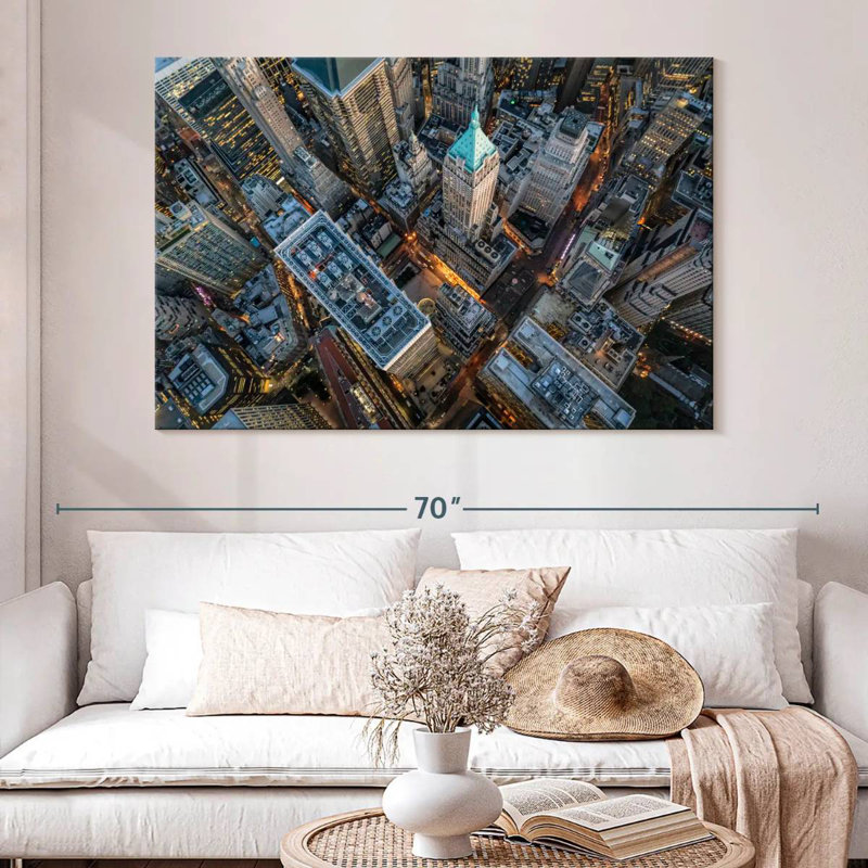 Nicci New York City d'en haut, H 34 po x l 51 po