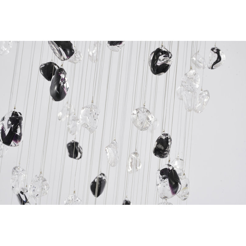 Holyn 9 - Light Dimmable Novelty Chandelier, Matte Black, 96" H x 22" W x 22" D