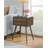 Mid-century Modern Wood Chairside End Table, Set Of Two