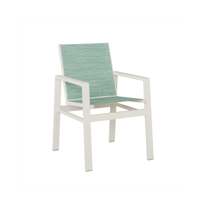 Chaise berçante Vida de Berlin Gardens, Paysage marin, Aluminium blanc mat