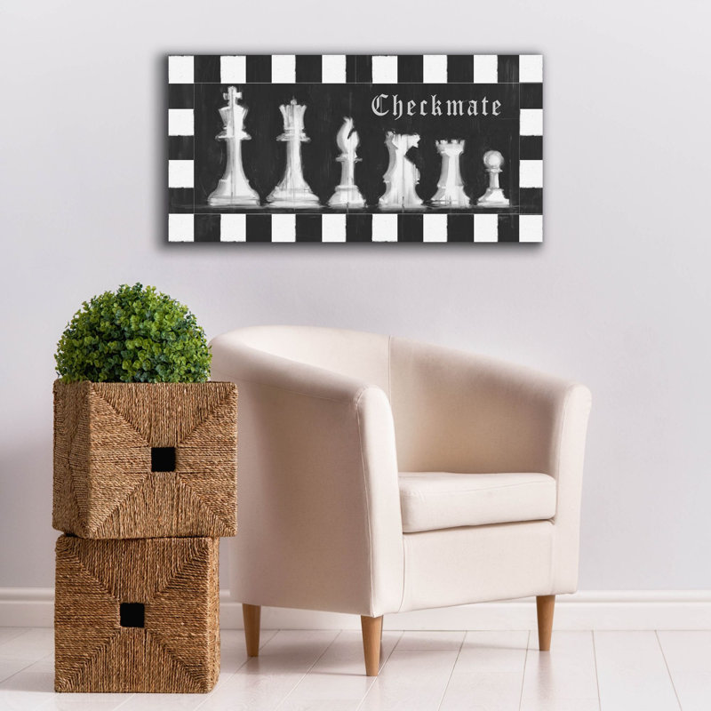 Toile épique Graffiti «Chess Room Collection D» par Studio W, 40 po x 20 po