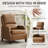 Upholstered Faux Leather Push-Back Manual Recliner-84053348