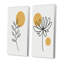 Art floral mural lune, peinture abstraite rétro - conception florale rétro créative avec pleine lune I-1165825440-1165825446-1175932751